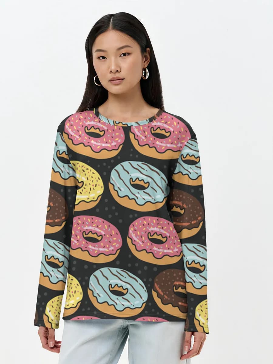Women's long sleeve shirt. Cotton
