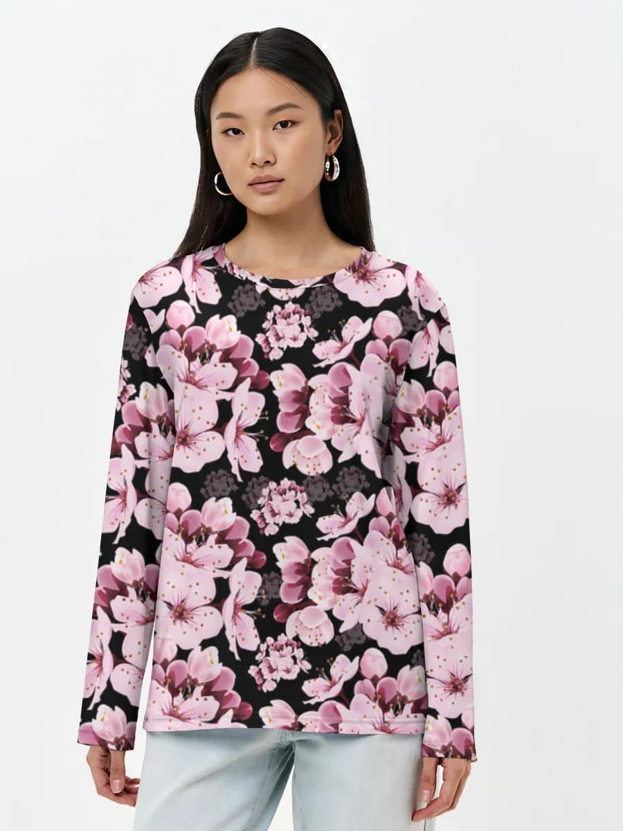 Women's long sleeve shirt. Cotton