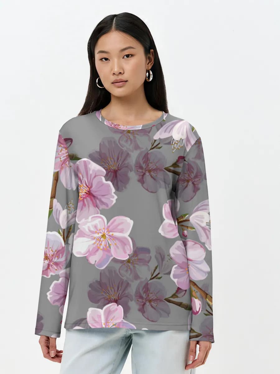 Women's long sleeve shirt. Cotton