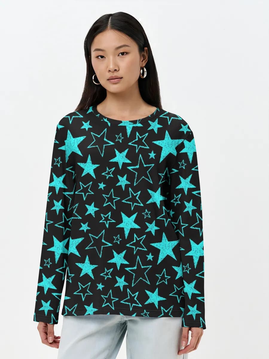Women's long sleeve shirt. Cotton