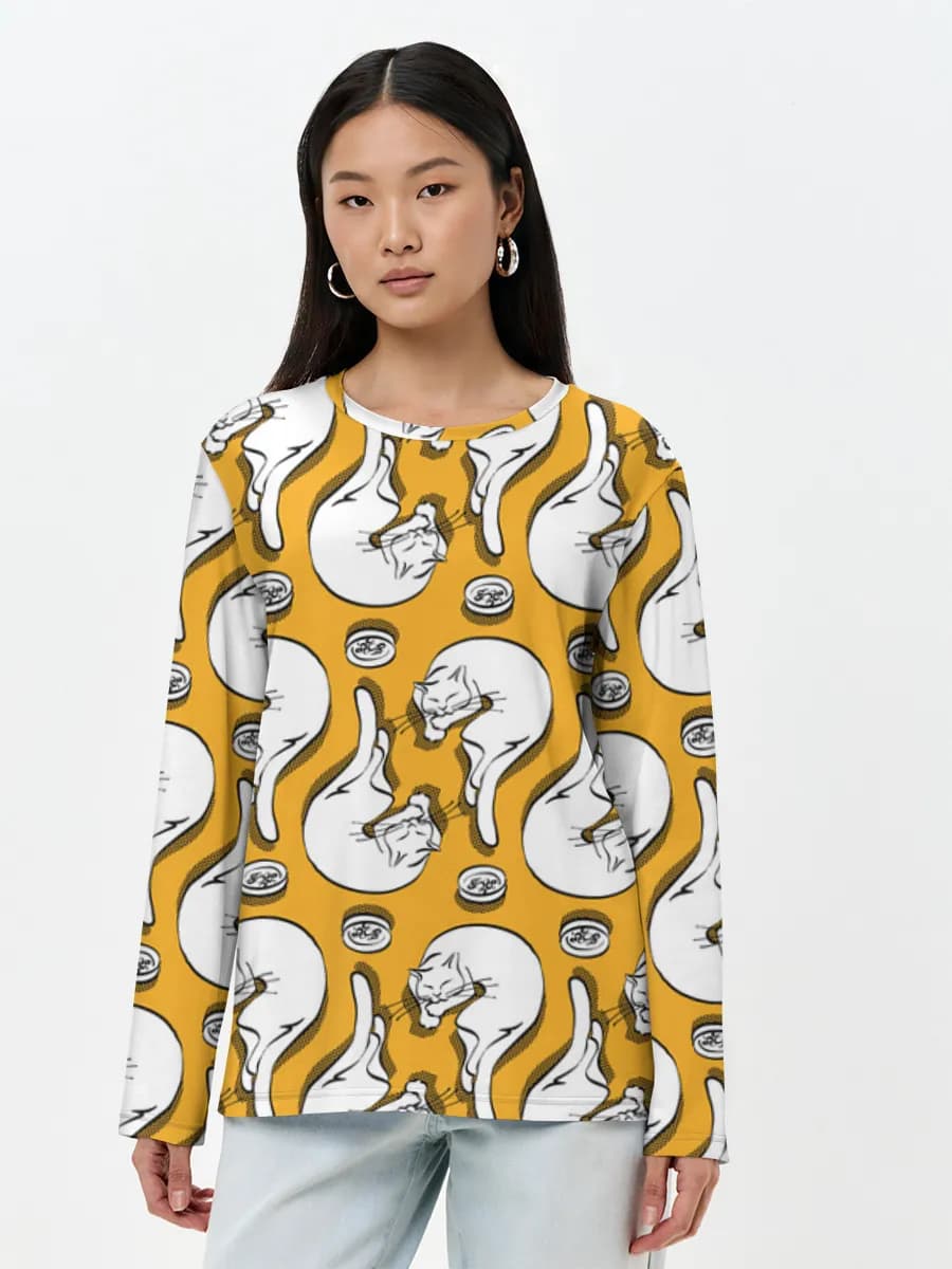 Women's long sleeve shirt. Cotton