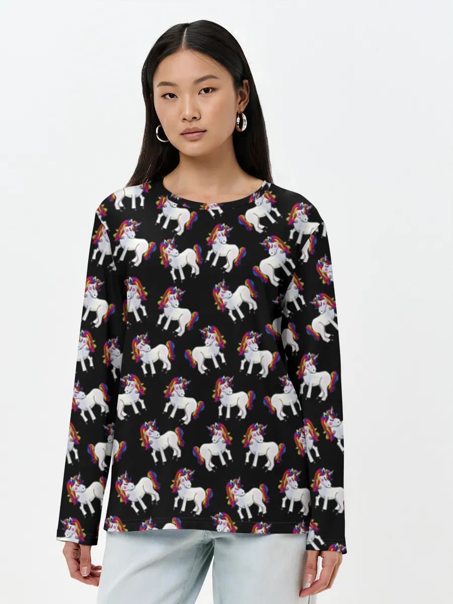 Women's long sleeve shirt. Cotton