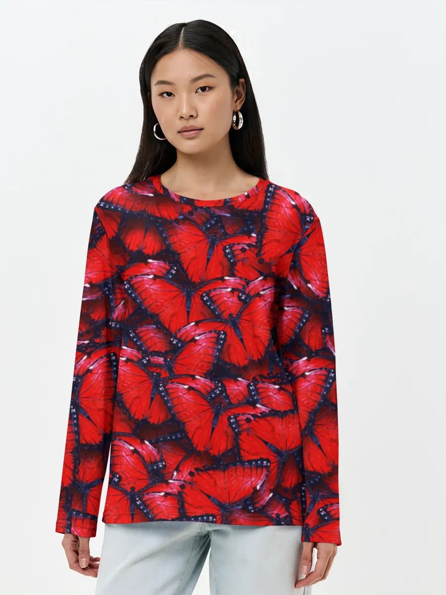 Women's long sleeve shirt. Cotton