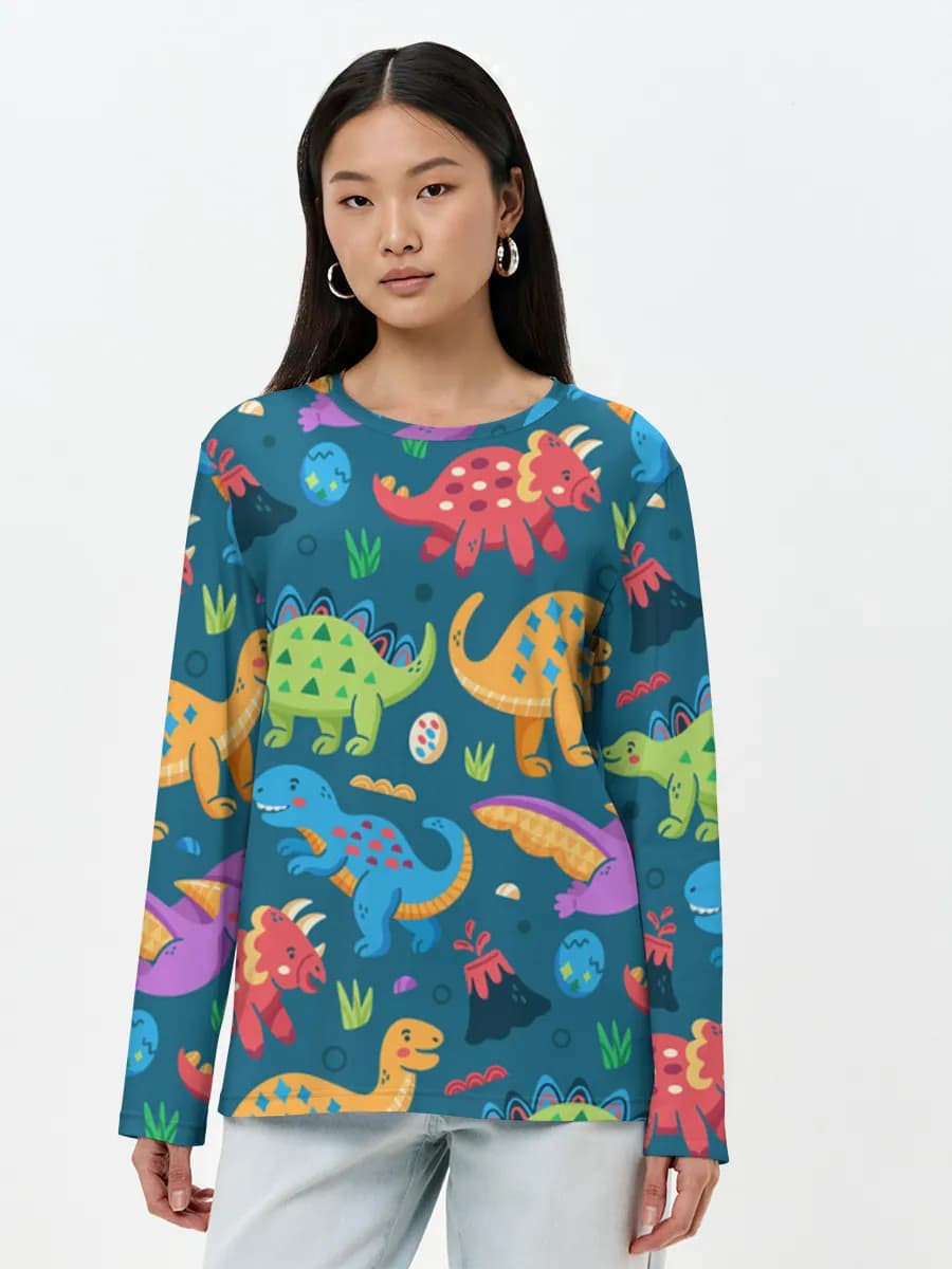 Women's long sleeve shirt. Cotton