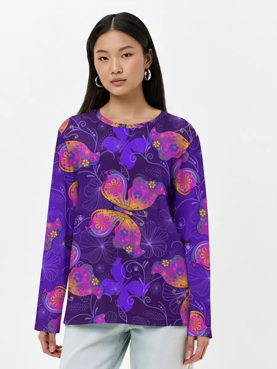 Women's long sleeve shirt. Cotton