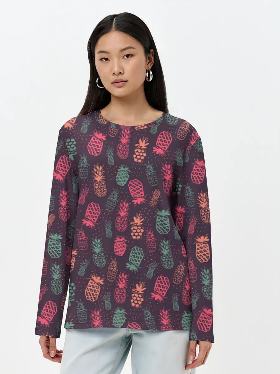 Women's long sleeve shirt. Cotton