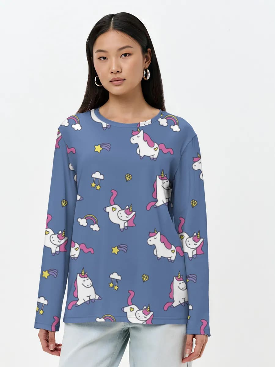 Women's long sleeve shirt. Cotton