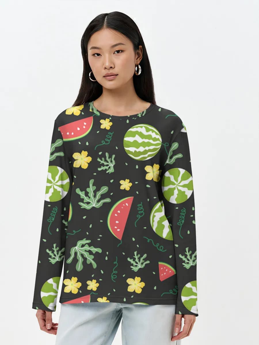 Women's long sleeve shirt. Cotton