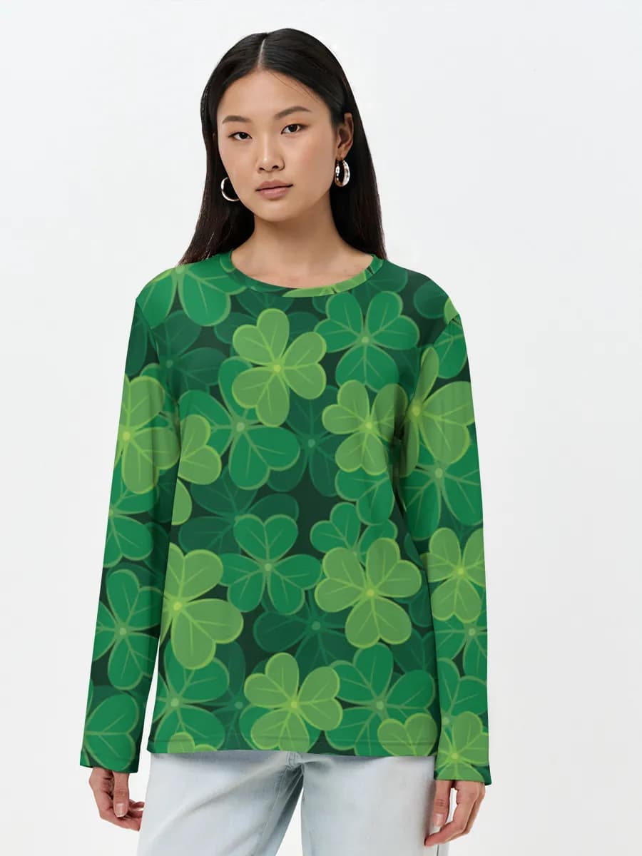 Women's long sleeve shirt. Cotton