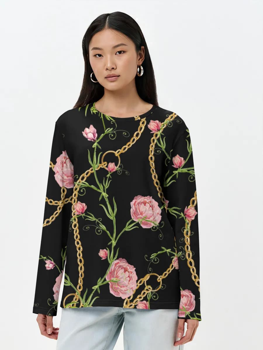 Peonies And Gold Chains