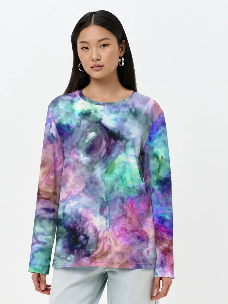 Women's long sleeve shirt. Cotton