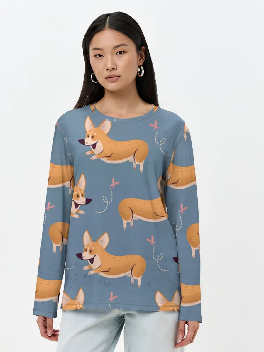 Women's long sleeve shirt. Cotton