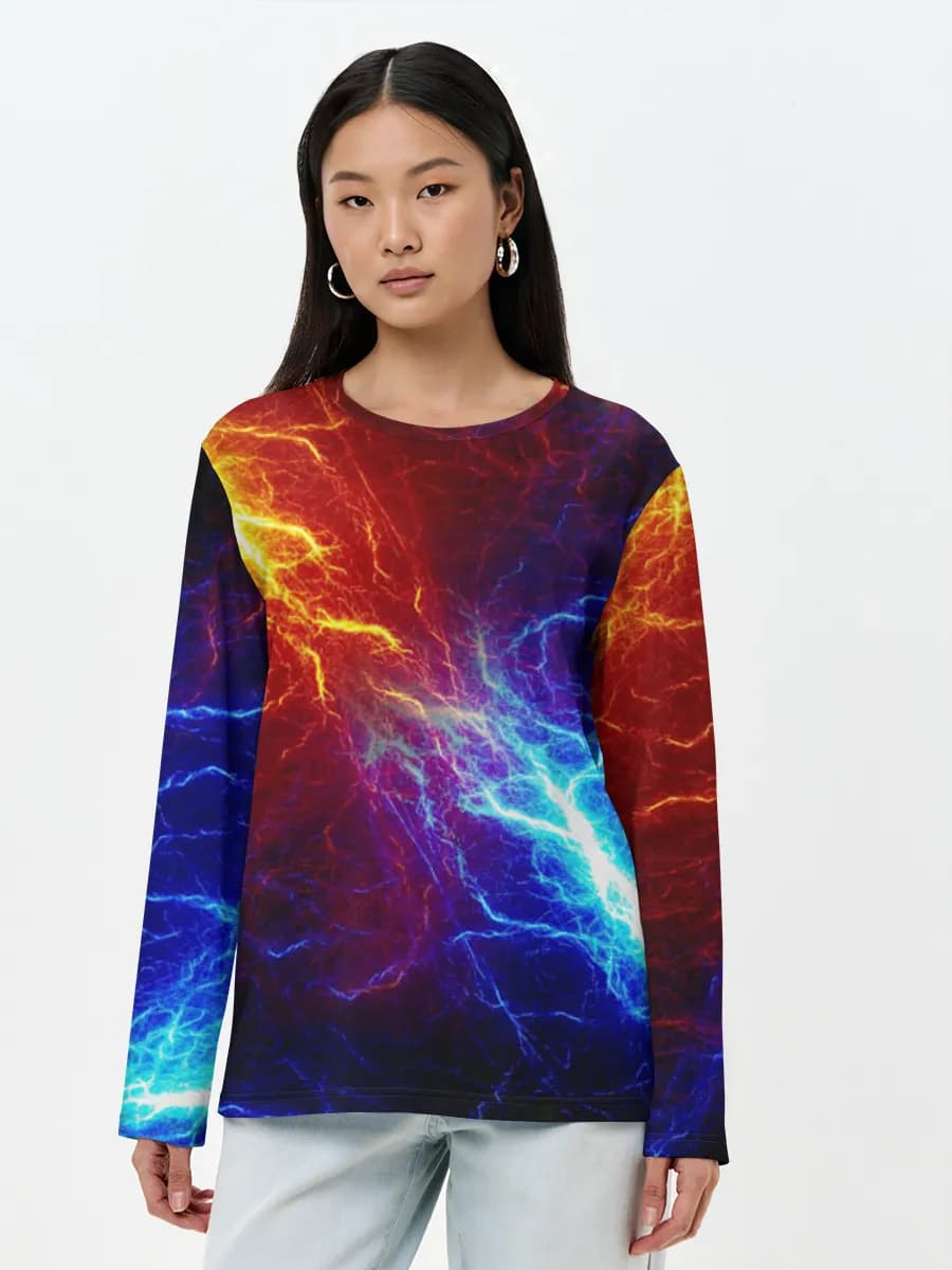 Women's long sleeve shirt. Cotton