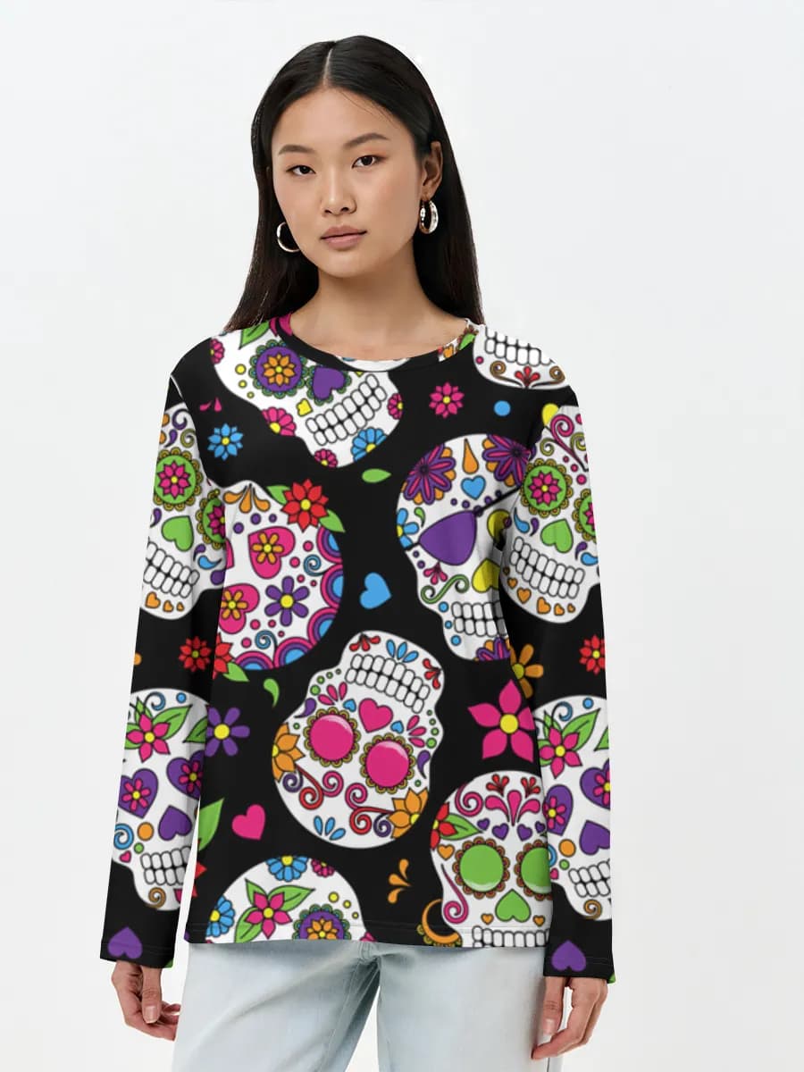 Women's long sleeve shirt. Cotton