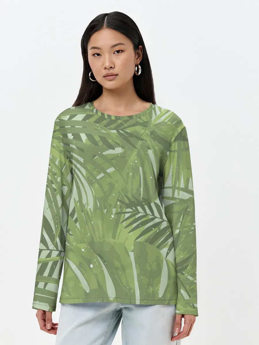 Women's long sleeve shirt. Cotton