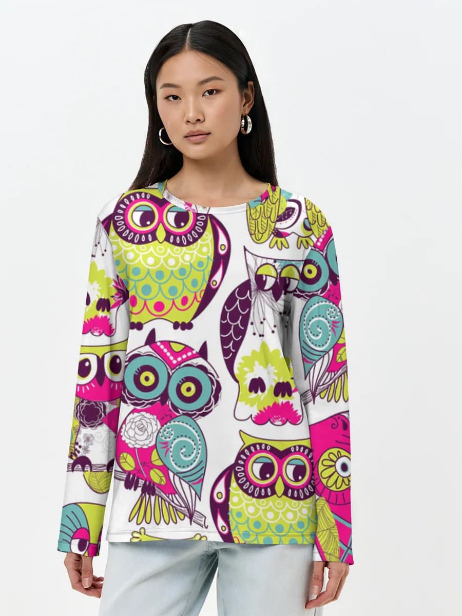 Women's long sleeve shirt. Cotton