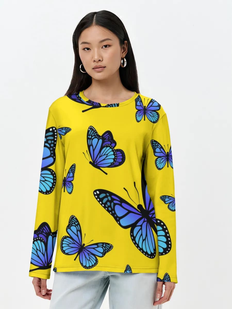 Women's long sleeve shirt. Cotton
