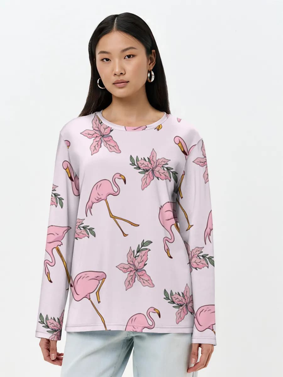 Women's long sleeve shirt. Cotton