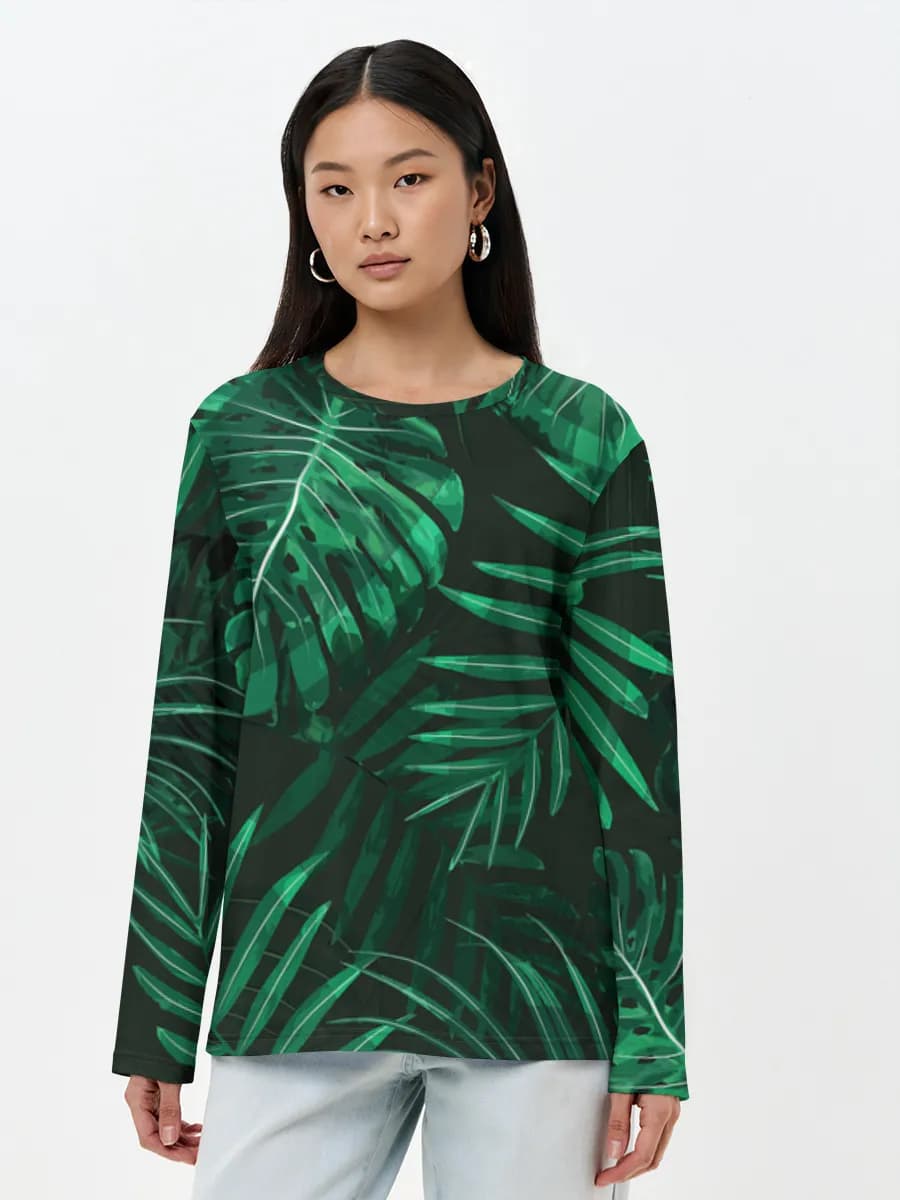 Women's long sleeve shirt. Cotton
