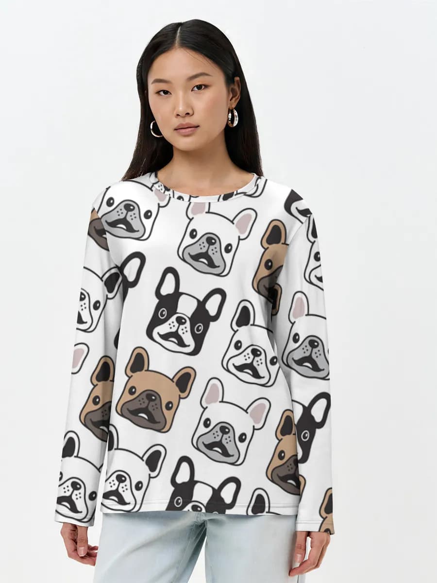 Women's long sleeve shirt. Cotton