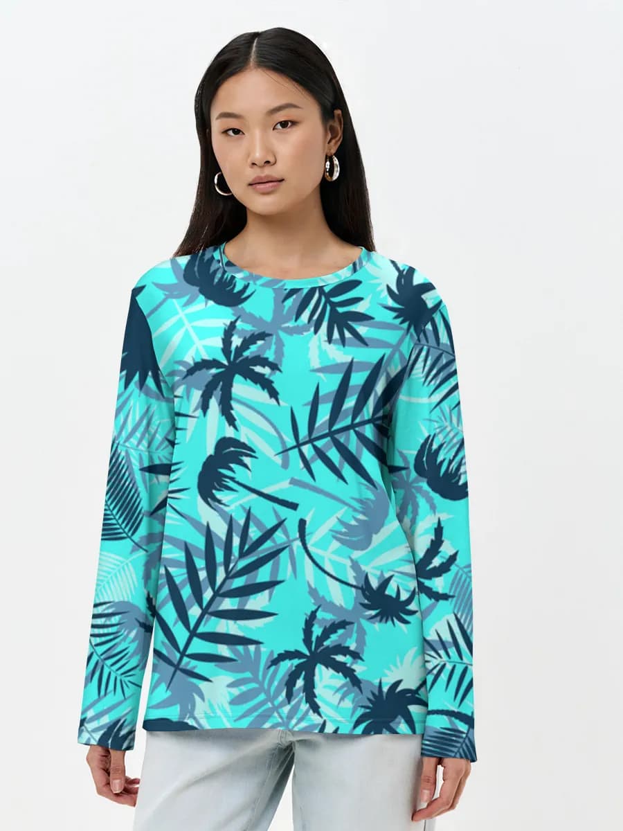 Women's long sleeve shirt. Cotton
