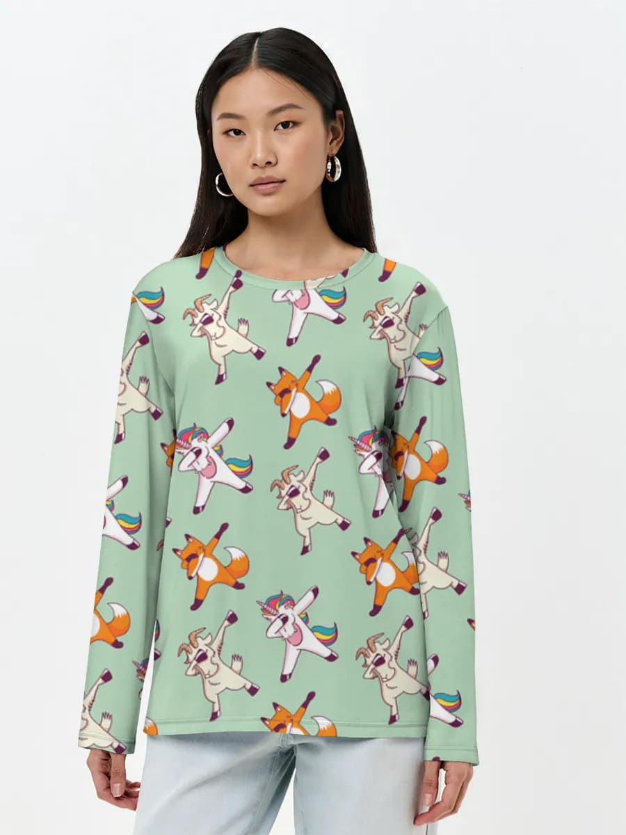 Women's long sleeve shirt. Cotton