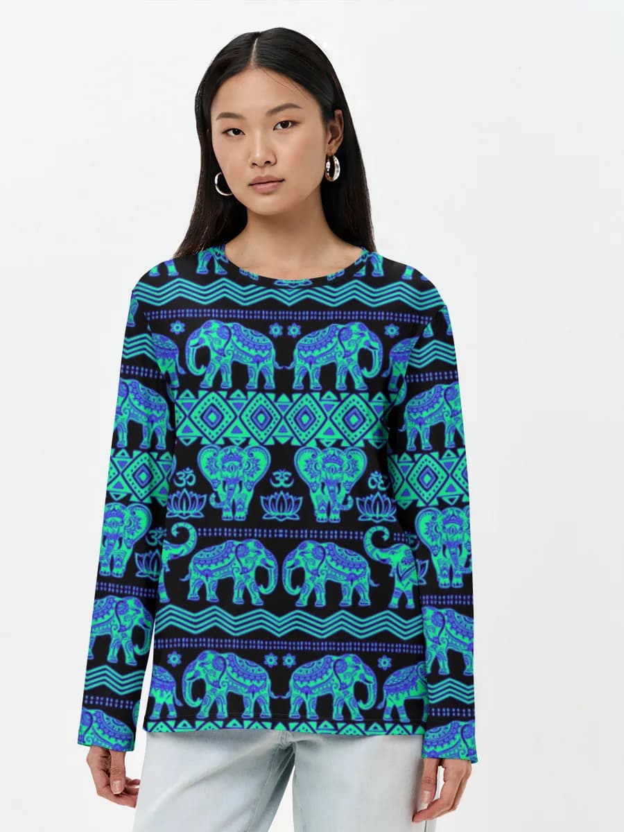 Women's long sleeve shirt. Cotton