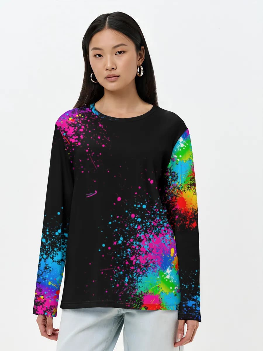Neon Paint Splatter