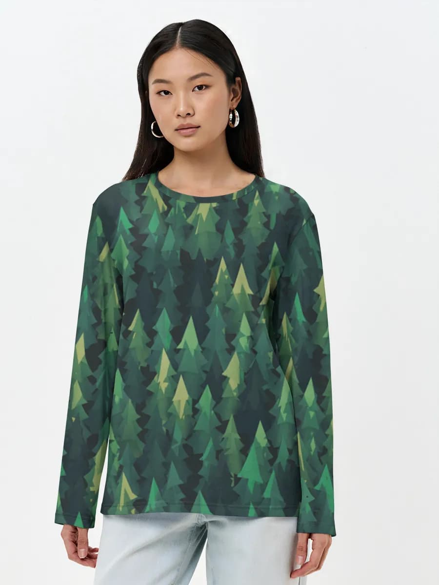 Women's long sleeve shirt. Cotton