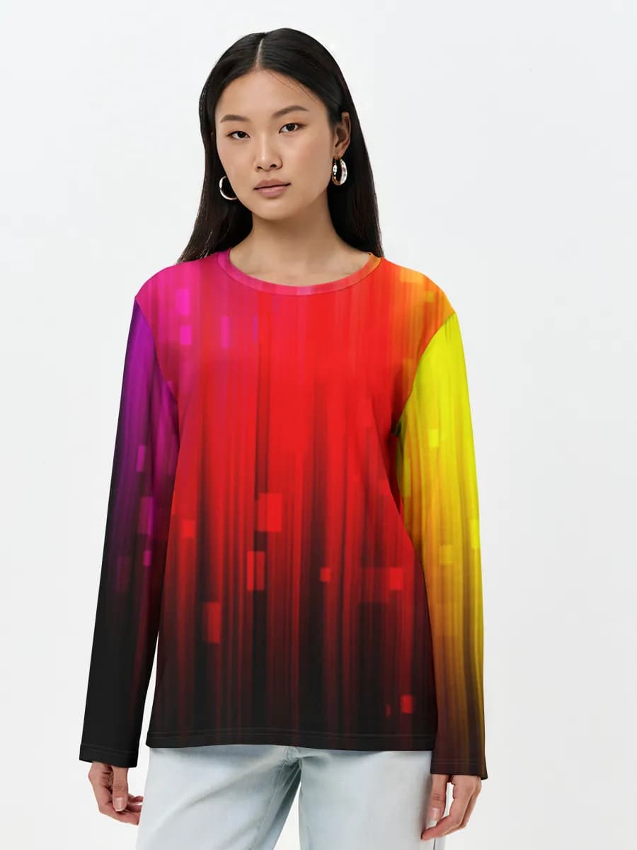 Neon Rainbow Light Beams