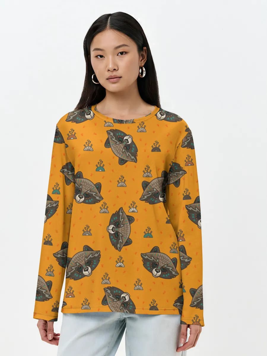 Women's long sleeve shirt. Cotton