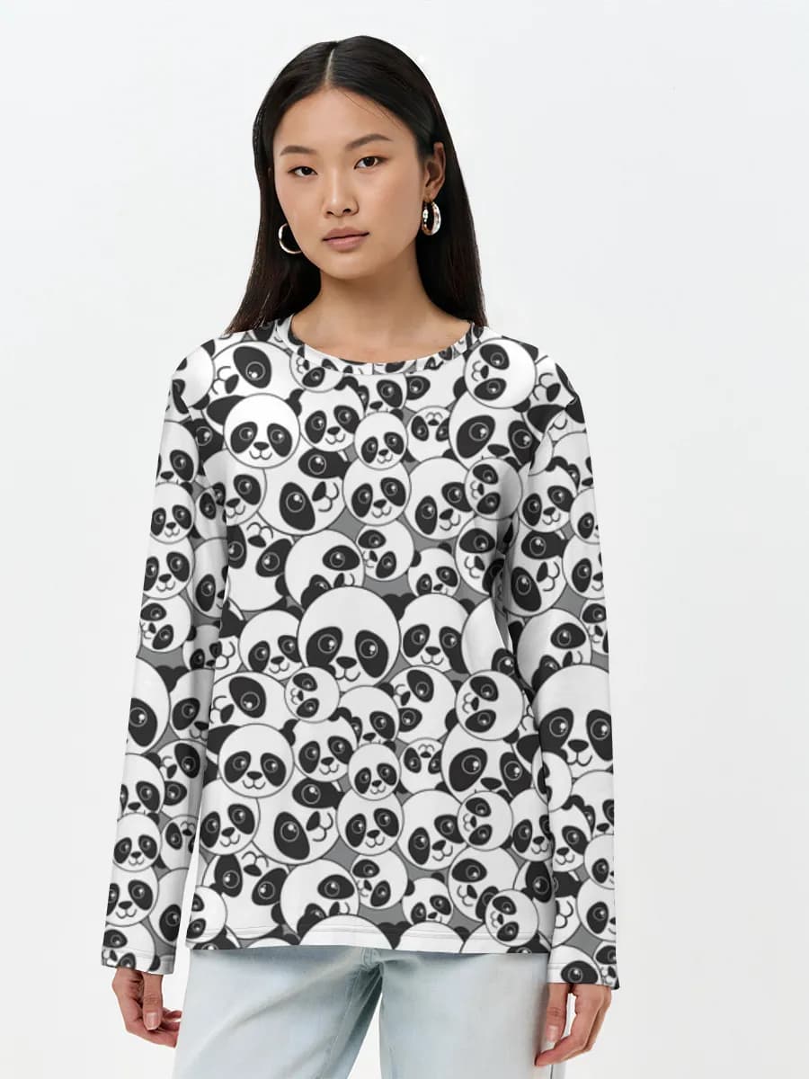 Women's long sleeve shirt. Cotton