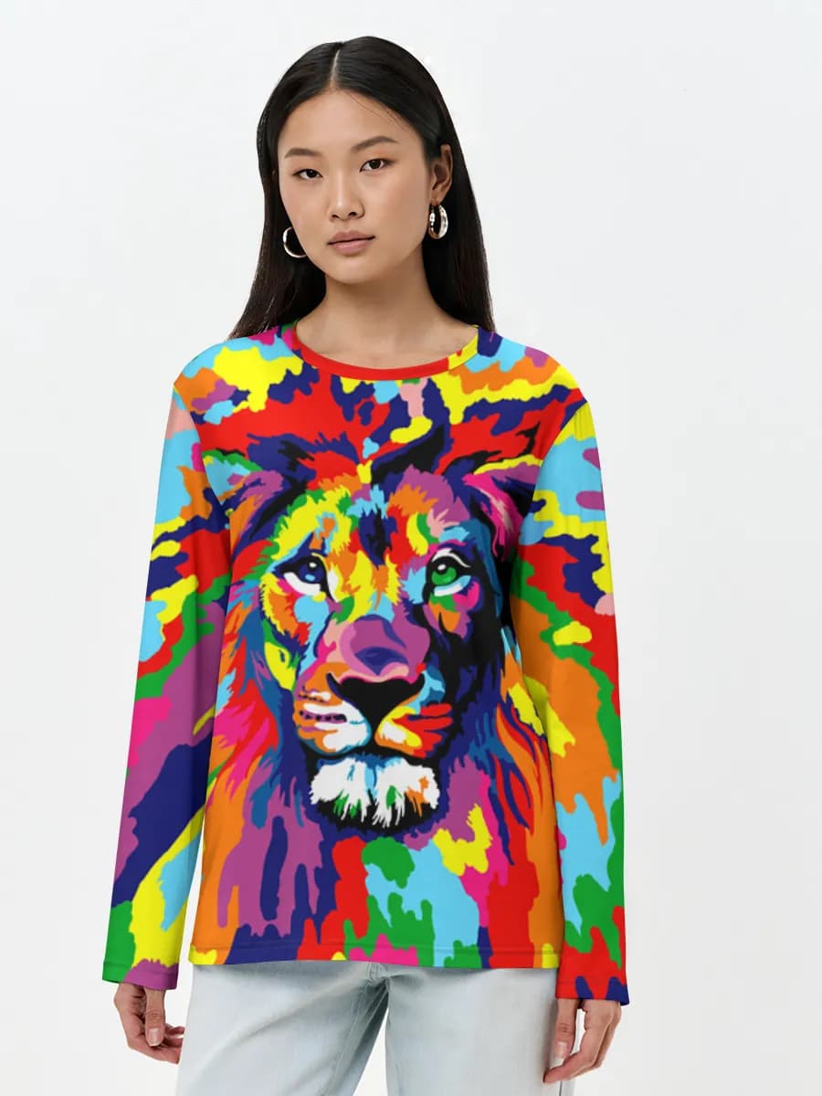 Women's long sleeve shirt. Cotton