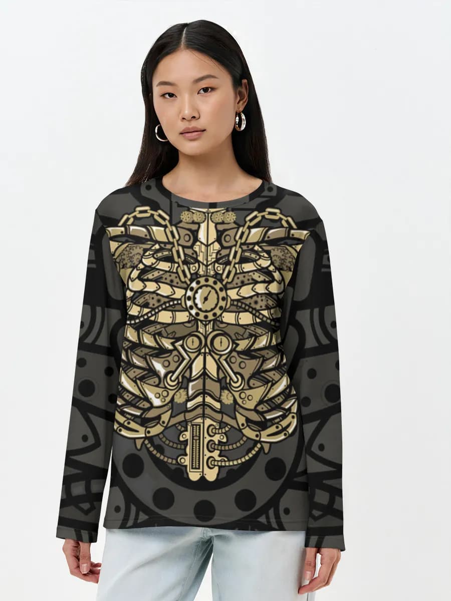 Women's long sleeve shirt. Cotton