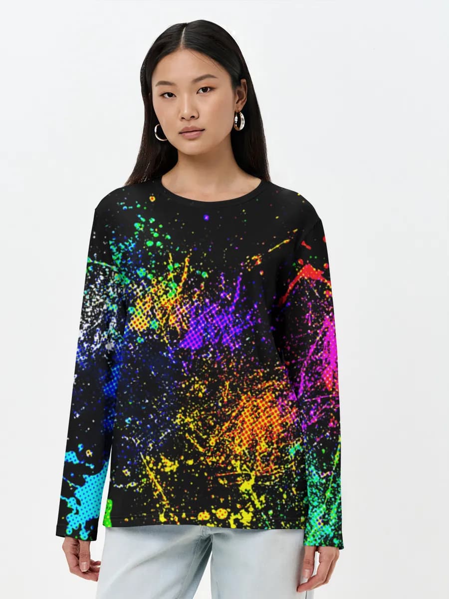 Women's long sleeve shirt. Cotton