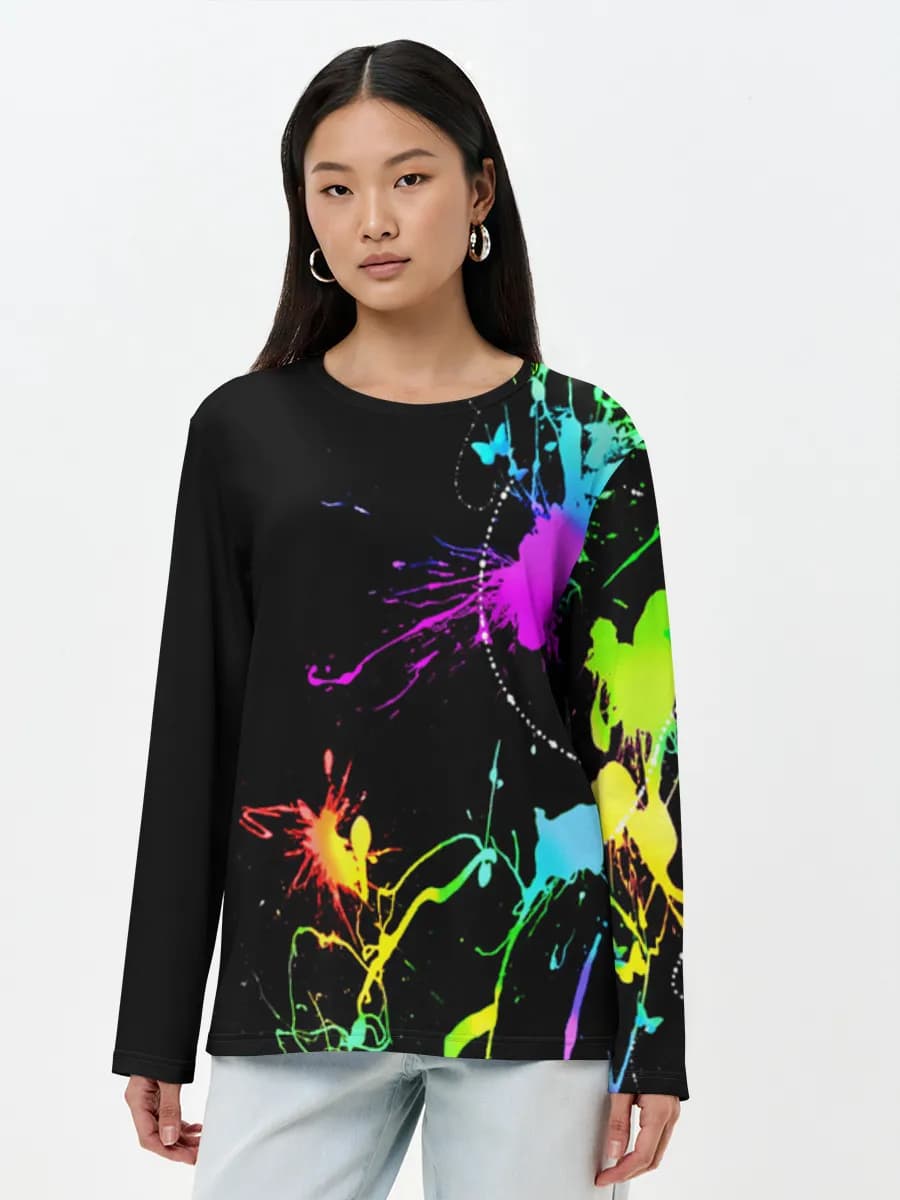 Women's long sleeve shirt. Cotton