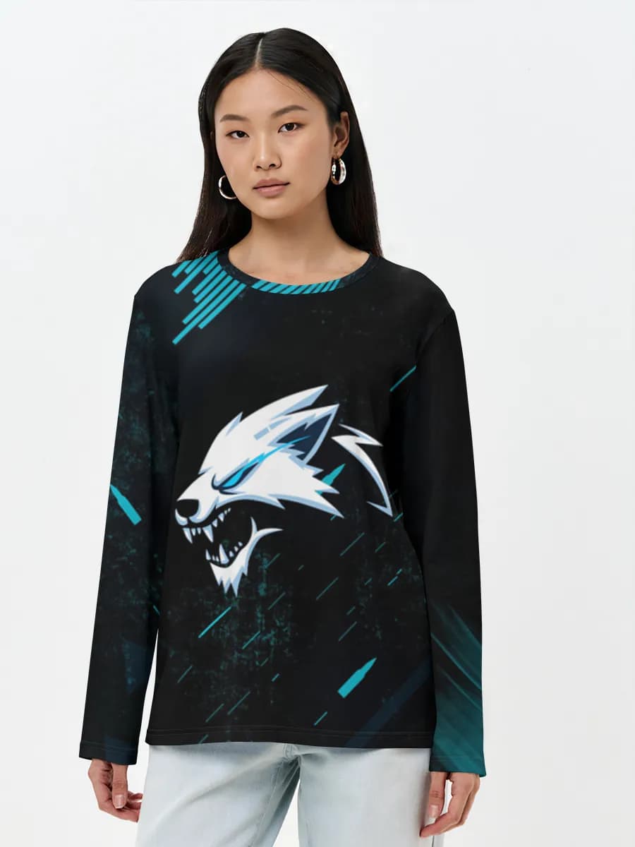 Women's long sleeve shirt. Cotton
