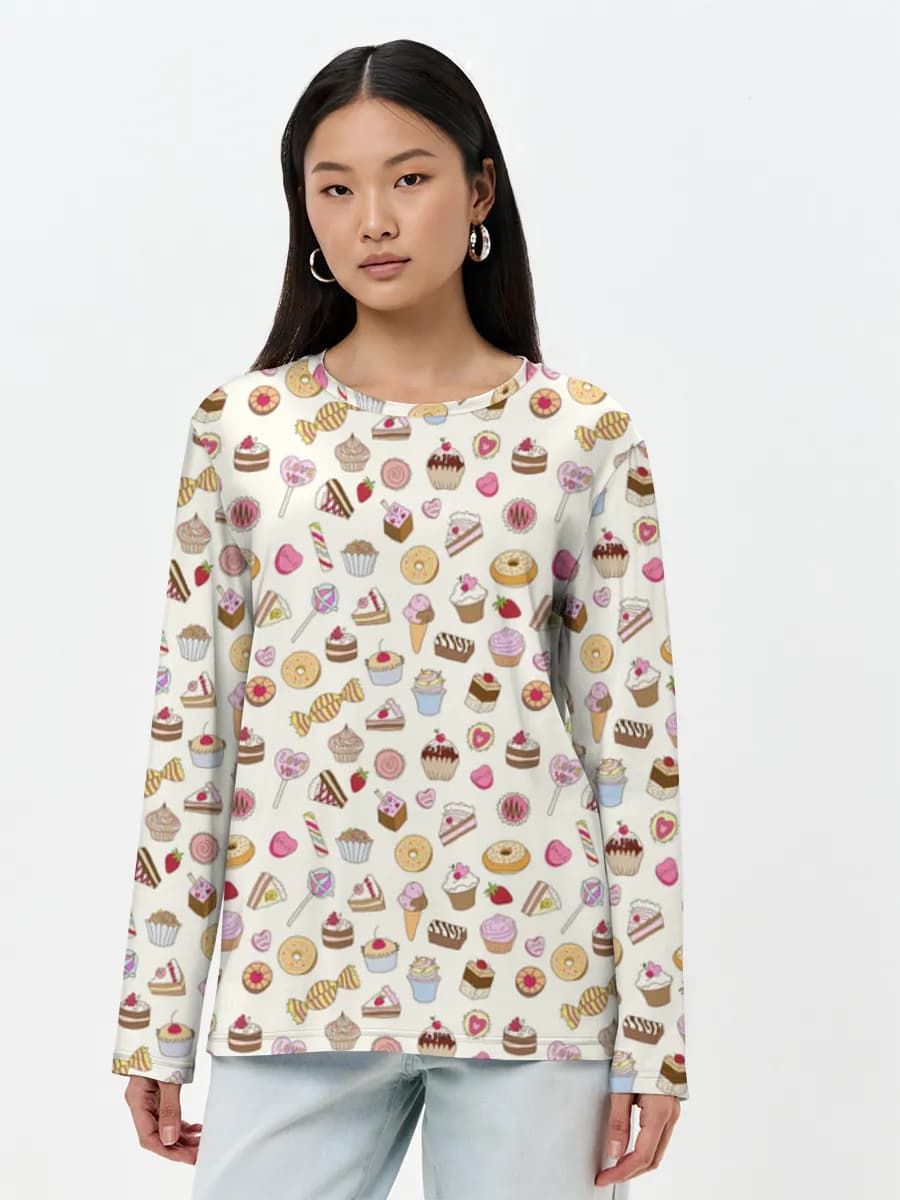 Women's long sleeve shirt. Cotton