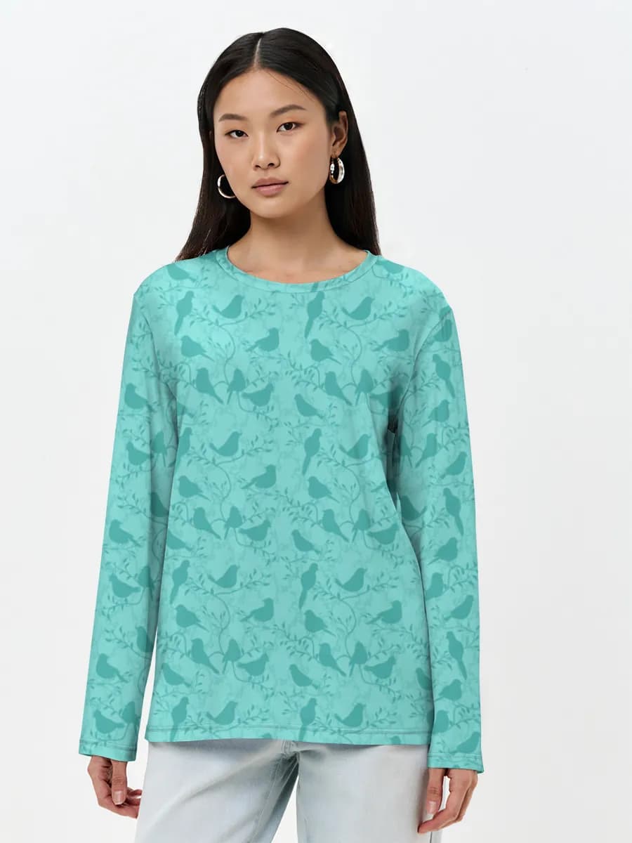Women's long sleeve shirt. Cotton