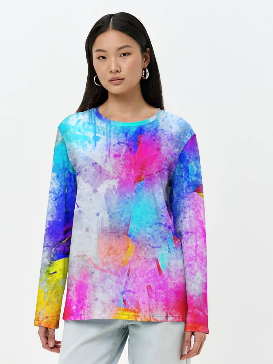 Women's long sleeve shirt. Cotton