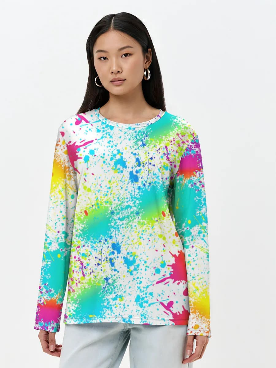 Women's long sleeve shirt. Cotton