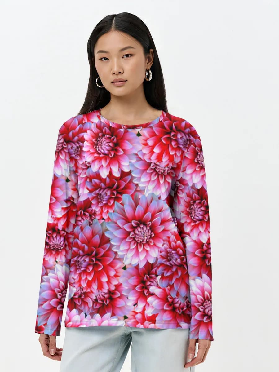 Women's long sleeve shirt. Cotton
