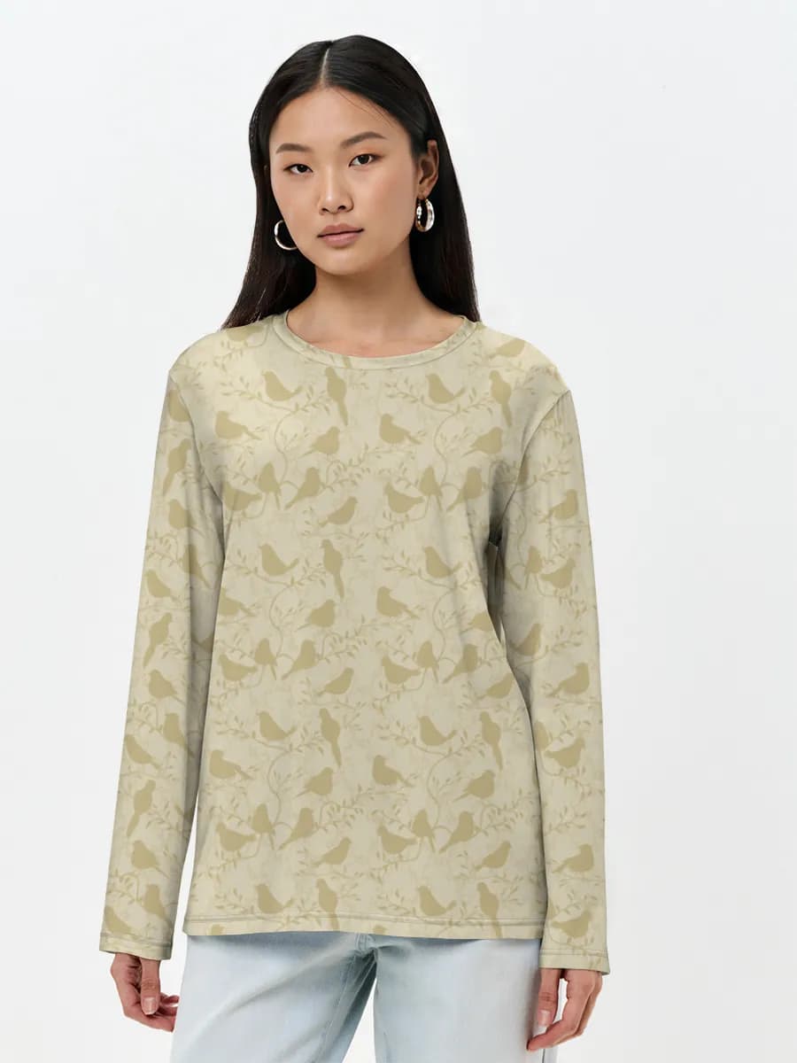 Women's long sleeve shirt. Cotton