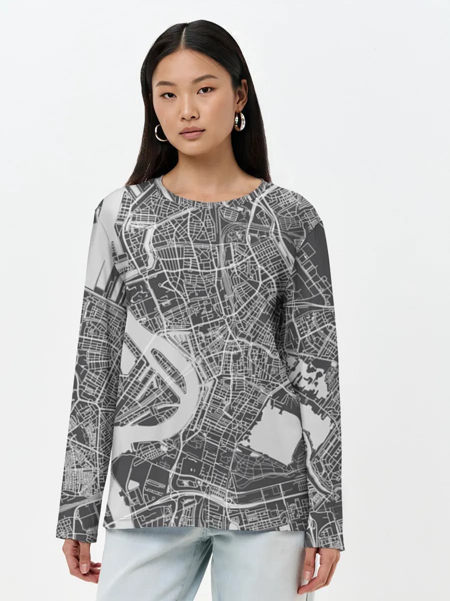 Women's long sleeve shirt. Cotton