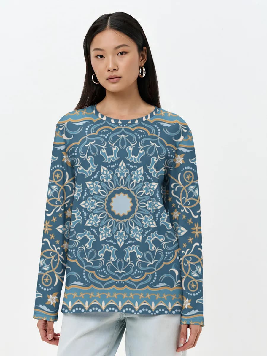 Blue Arabesque Rug Ornament