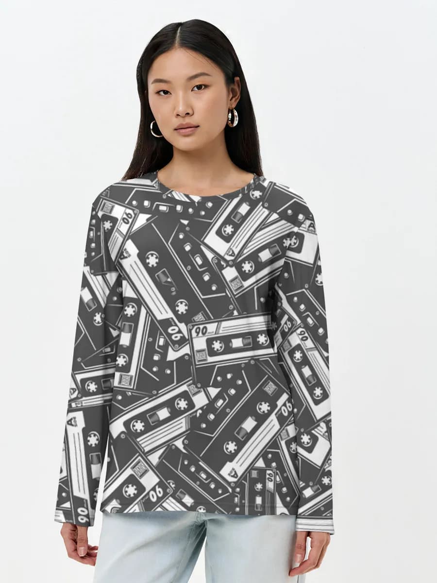 Women's long sleeve shirt. Cotton
