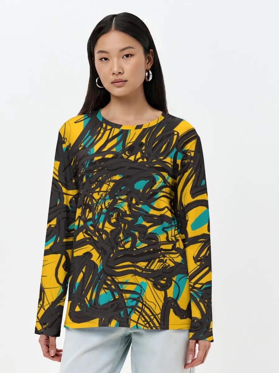 Women's long sleeve shirt. Cotton