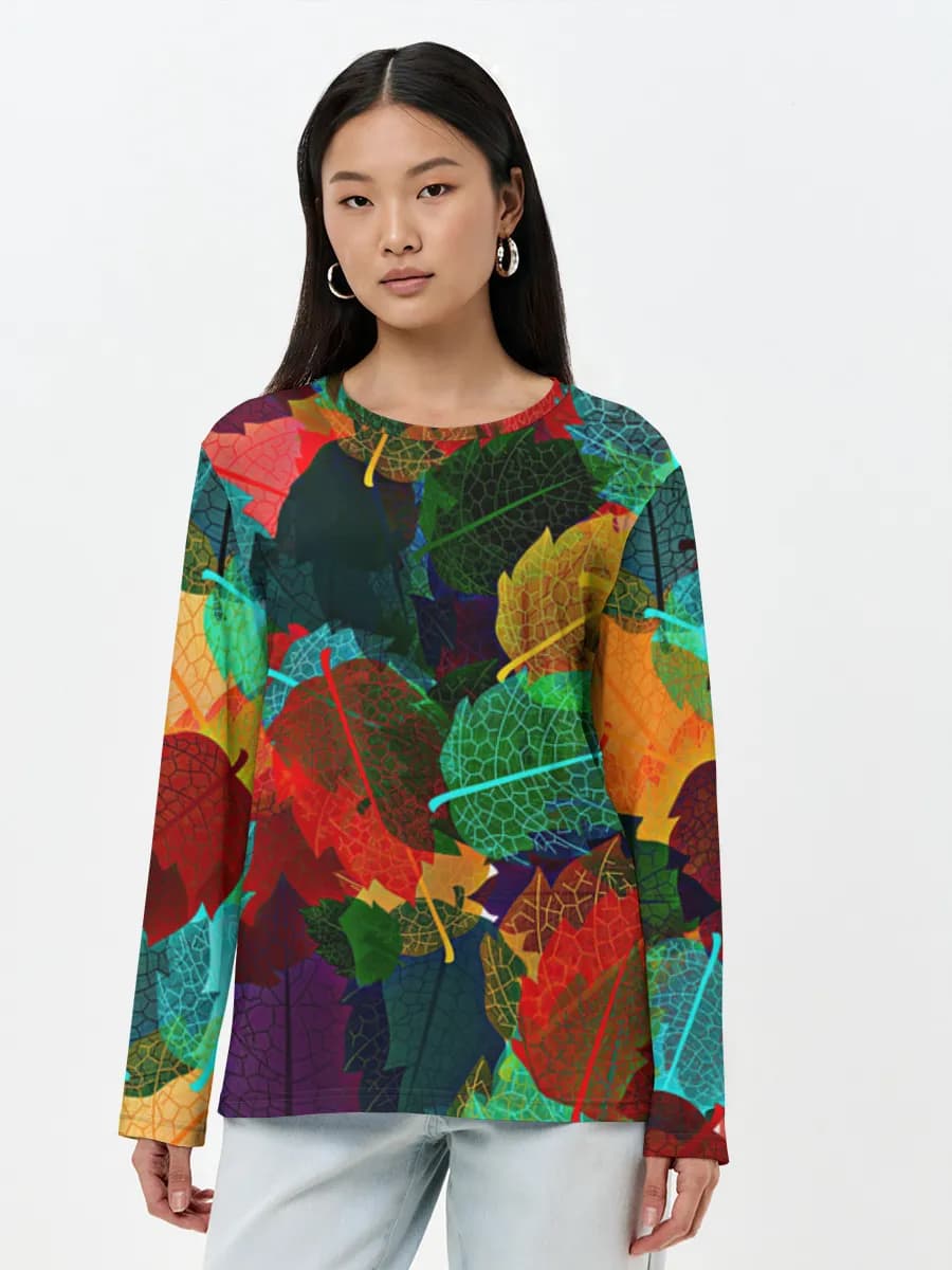 Women's long sleeve shirt. Cotton