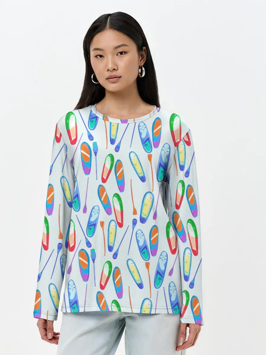 Women's long sleeve shirt. Cotton