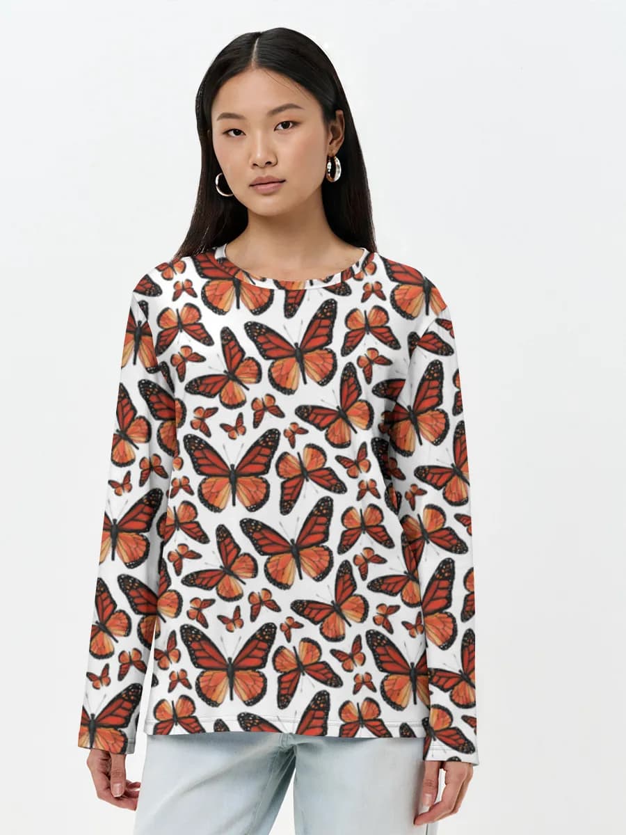 Women's long sleeve shirt. Cotton